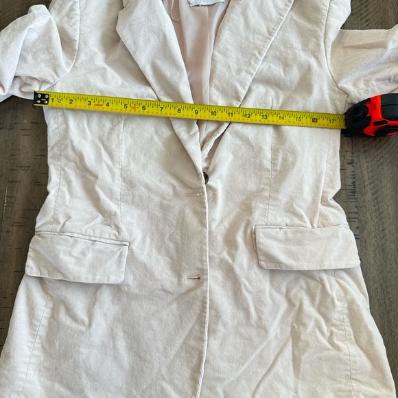 Mango pink blush Blazer with Brown Buttons - Picture 3 of 9